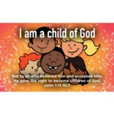 Children and Youth Scripture Cards, I am a Child of God, John 1:12, Pack of 25