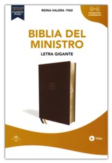 RVR60 Minister Bible--soft leather-look, brown