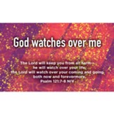Children and Youth Scripture Cards, God Watches Over Me, Psalm 121:7-8 Pack of 25