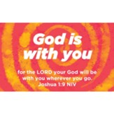 Children and Youth Scripture Cards, God is With You, Joshua 1:9, Pack of 25