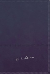 Biblia Reflexiones de C. S. Lewis RVR, Piel Imit. Azul Marino, I.   (RVR C. S. Lewis Bible, Imit. Leather, Navy, Indexed)