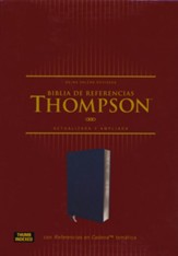 RVR Biblia de Ref. Thompson, Leathersoft, Azul Añ, Indice                (RVR Thompson Chain-Ref. Bible, Soft Leather-Look, Navy, I.)