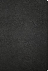 KJV Pastor's Bible--genuine leather, black