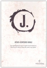 NLT Jesus Centered Bible, brown leatherette