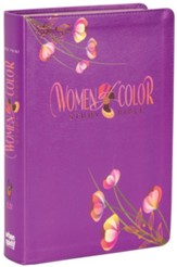 KJV Women of Color Study Bible--soft leather-look, purple (thumb indexed) - Slightly Imperfect