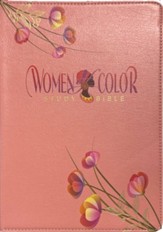 KJV Women of Color Study Bible--soft leather-look, pink