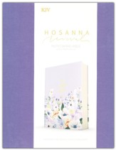KJV Notetaking Bible, Large Print Hosanna Revival Edition, Lavender/Peach Cloth-Over-Board - Slightly Imperfect