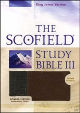 KJV, The Scofield Study Bible III, Basketweave BN/TN, Bonded  Leather, Thumb-Indexed