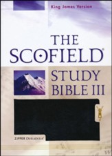 The Scofield Study Bible III, KJV, Black Duradera (Imitation Leather) with Zipper