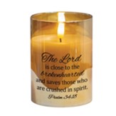 LED  Candle, The Lord is Close, Psalm 34:18