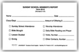 Sunday School Member Report, Form 101-S