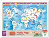 Hello World! World Map Wood Puzzle