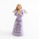 Friend Angel with Bird Figurine