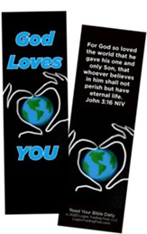 God Loves You, John 3:16 Bookmarks, Pack of 25