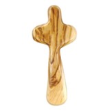 Olivewood Deluxe Handheld Prayer Comfort Cross, Medium