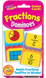 Fraction Dominoes Game Cards