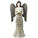 The Best Things in Life Are the People We Love Angel Holding Flowers Figurine