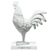 Live, Love, Family Rooster Figurine