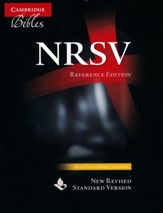 NRSV Reference Bible: Black French  Morocco Leather