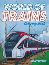 World of Trains Coloring Book