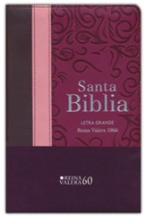 Biblia RVR 1960 Letra Grande, Cereza/Palorosa/Marrón Ind. y cierre       (Large Print Pocket Size Cherry/Rosewood/Burgundy/Index and Closure)