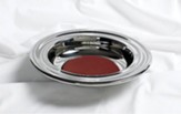 RemembranceWare Silver Offering Plate with Red Felt