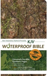 KJV Waterproof NT with Psalms and Proverbs, Camouflage