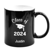 Personalized, Ceramic Mug, Graduation, Black