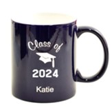 Personalized, Ceramic Mug, Graduation, Dark Blue
