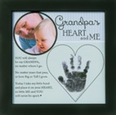 Grandpa, Hand In Heart Photo Frame