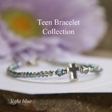 Teen Prayer Bracelet Light Blue