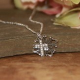 Cross Pendant Layered with Seed Pearl Cross