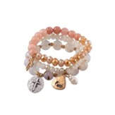 Faith Charm Stretch Bracelet