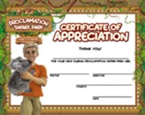 Proclamation Safari: Certificate of Appreciation (pkg. of 10)