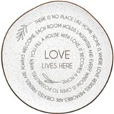 Love Lives Here Ceramic Plate