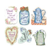 Coffee Pot, Friend, Magnets, Set of 6