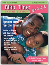 Scripture Press: 4s & 5s Bible Time Take-Home, Summer 2024
