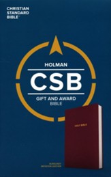 CSB Gift & Award Bible--imitation leather, burgundy