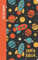 NVI Biblia Luz en mi camino (NVI Light in My Way Bible, soft leather-look, rockets)