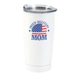 Military Mom Stainless Steel Tumbler, White