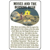 Moses And the Burning Bush Pocket card