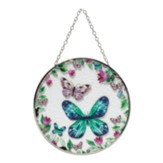 Butterfly Suncatcher Glass Wall Art