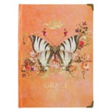 Grace Journal, Hardcover, Orange Butterfly