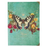 Hope Journal, Hardcover, Teal Butterfly