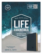 CSB Life Essentials Study Bible--genuine leather, black