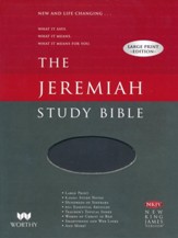 NKJV Jeremiah Study Bible, Large Print, Imitation Leather, black