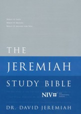 NIV Jeremiah Study Bible, hardcover - Slightly Imperfect