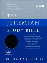 NIV Jeremiah Study Bible, Imitation Leather, black