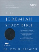 NIV Jeremiah Study Bible, Imitation Leather, black, indexed