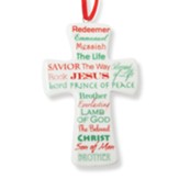 Names Of Jesus Cross Ornament